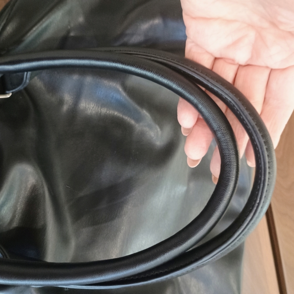 Adrienne Vittadini Black Studded Shoulder Bag - Picture 7 of 8